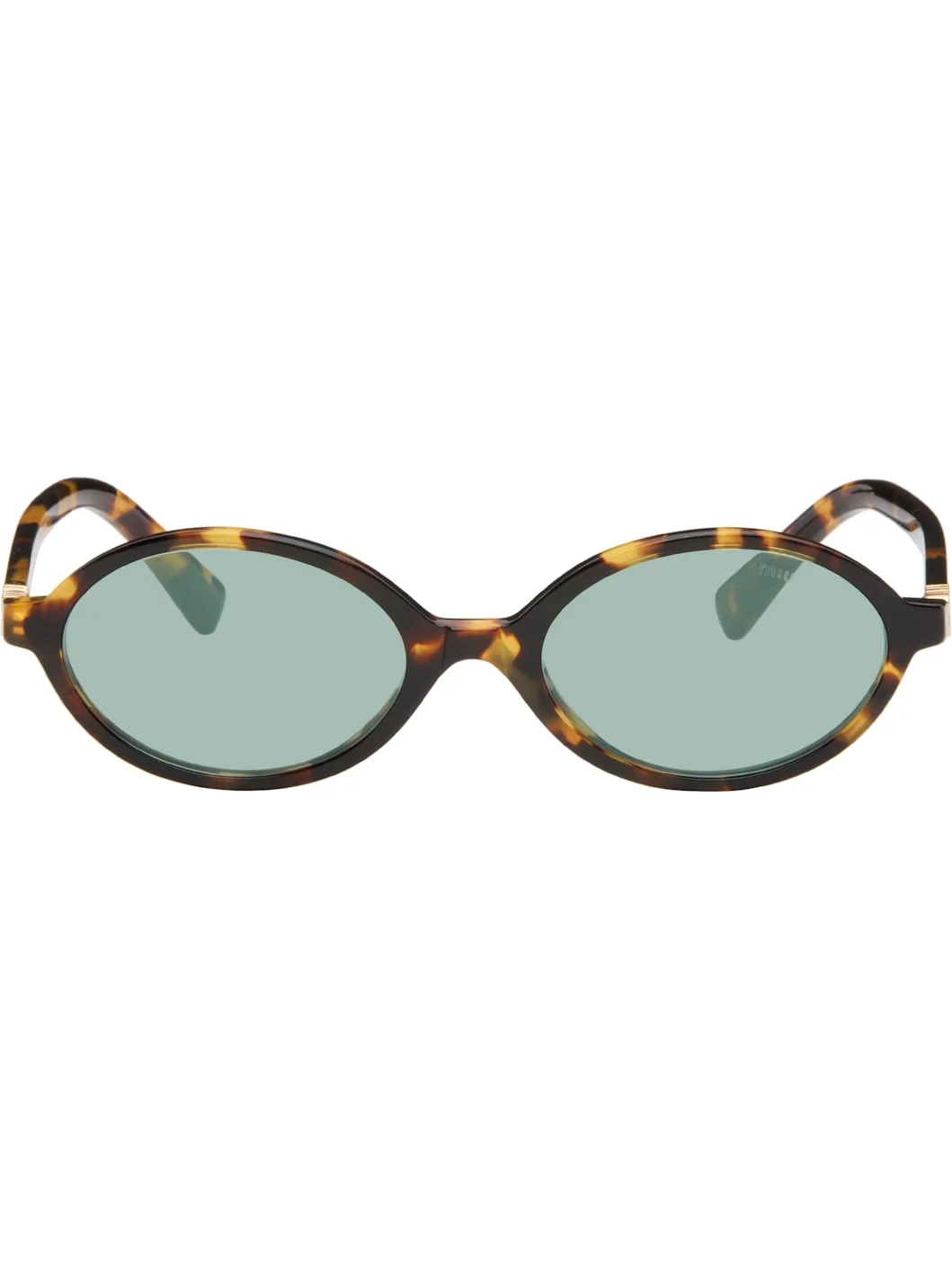 Brown 'Breaking the Rules' Oval Sunglasses - 1