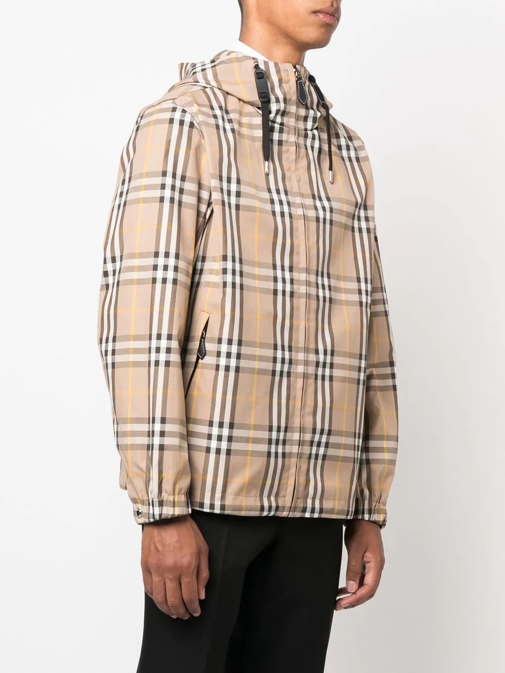 Stanford reversible plaid hooded jacket - 3