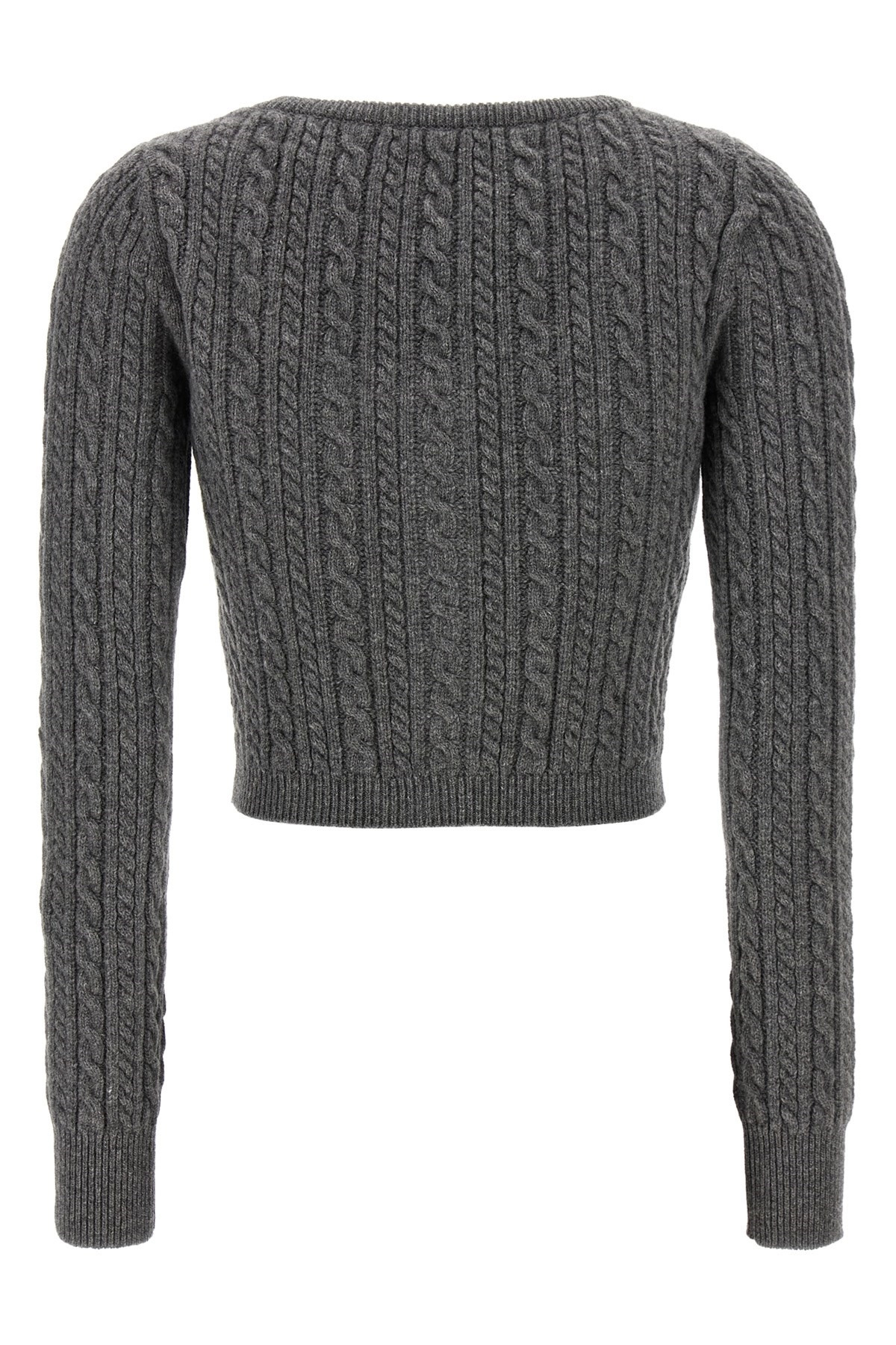 Cropped wool cardigan - 3