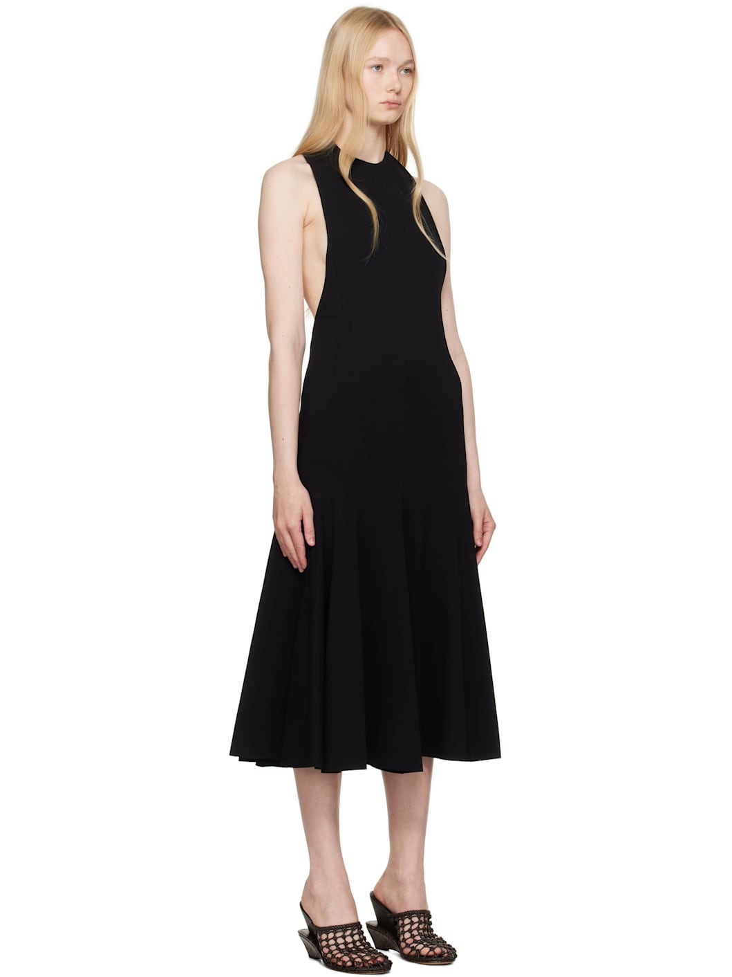 Black La Croisière 'The Favola' Midi Dress - 2