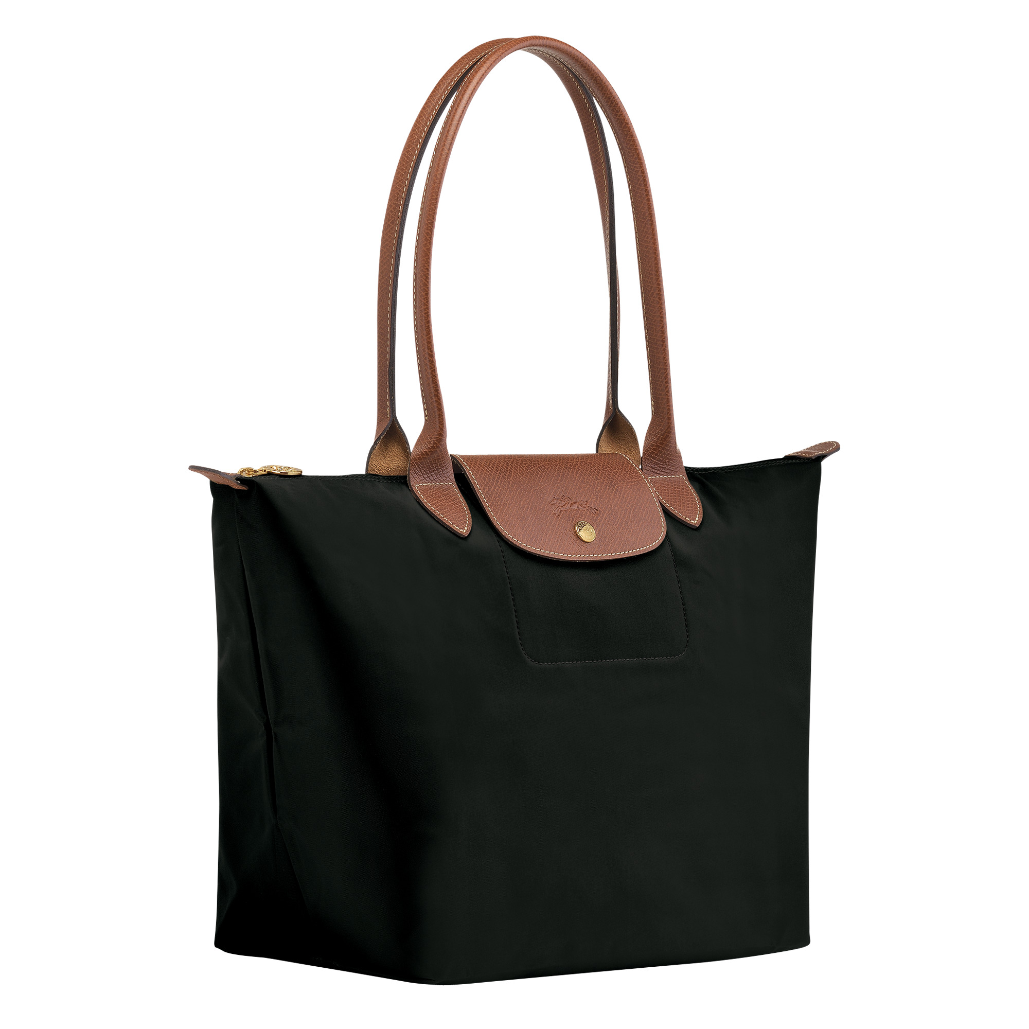 Le Pliage Original L Tote bag Black - Recycled canvas - 3