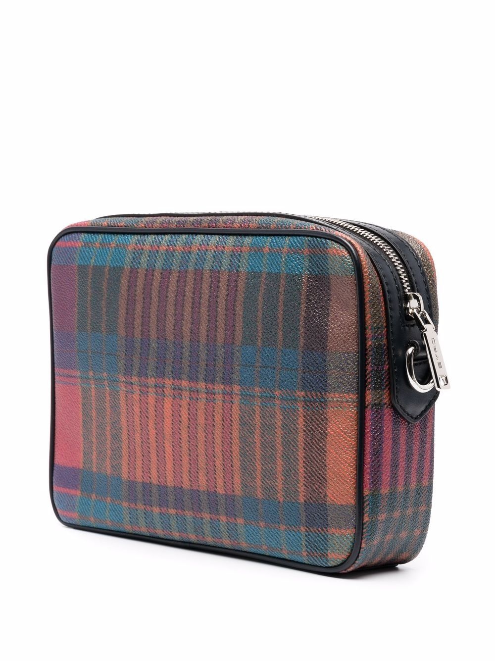 tartan-check shoulder bag - 3