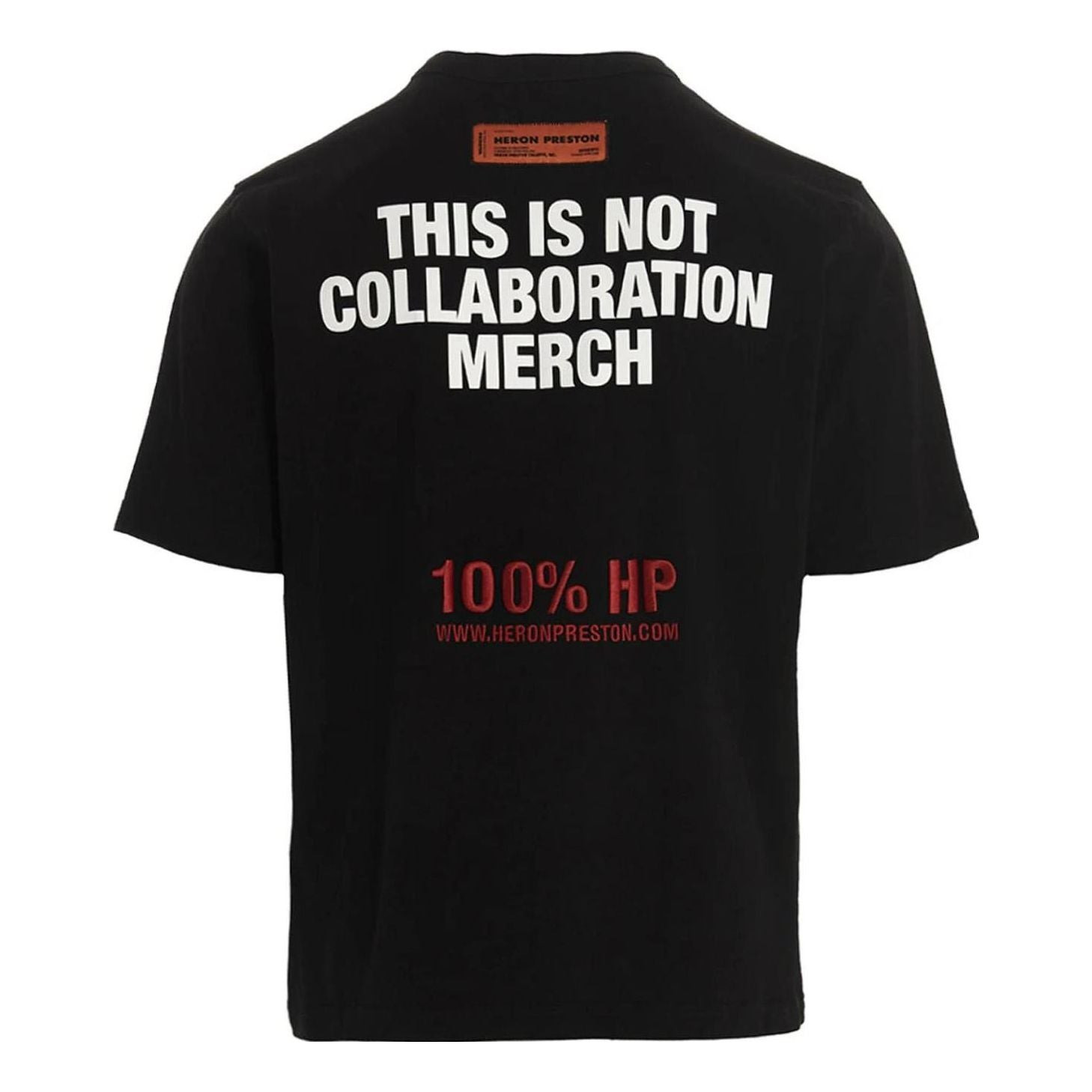 HERON PRESTON SS23 This Is Not T-Shirt 'Black' HMAA032S23JER0091001 - 2