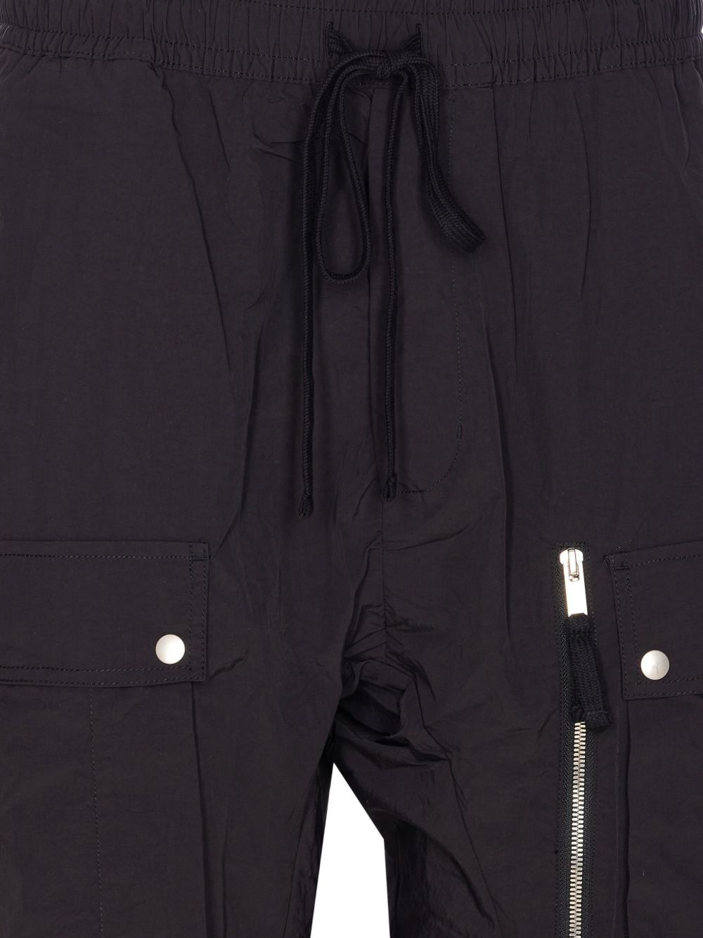elasticated-waist cargo trousers - 4