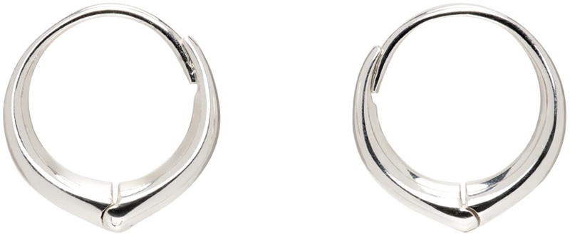 Sophie Buhai Silver Medium Hellenic Hoop Earrings outlook