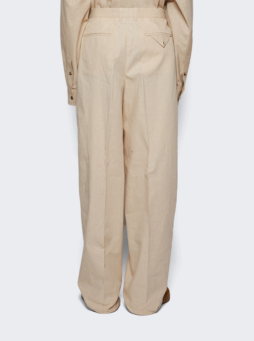 Pleated Trousers Beige - 5