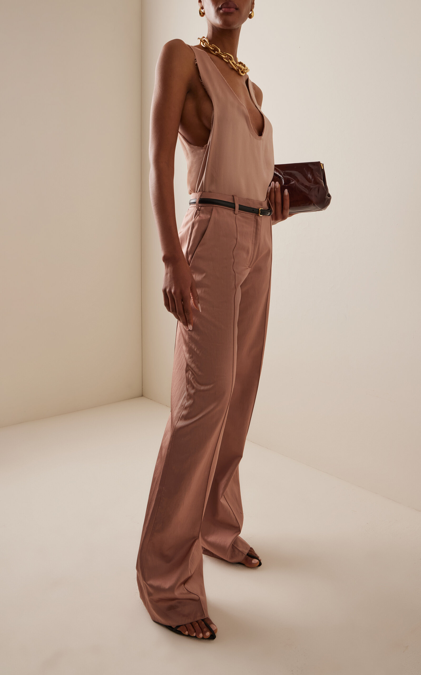 Silk-Crepe Top pink - 3