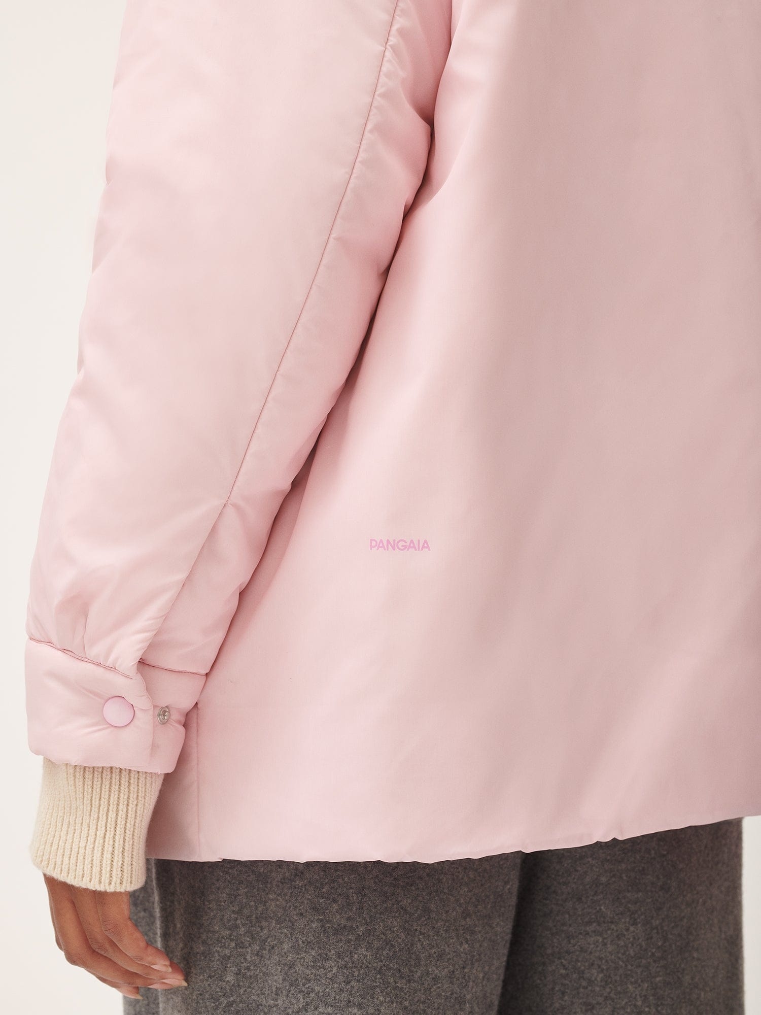 Womens Flower-Warmth Padded Overshirt - Magnolia Pink - 5