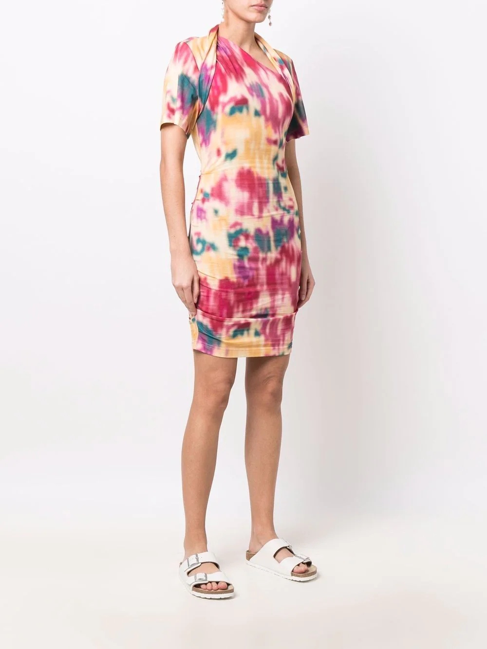 abstract-print bolero mini-dress - 3