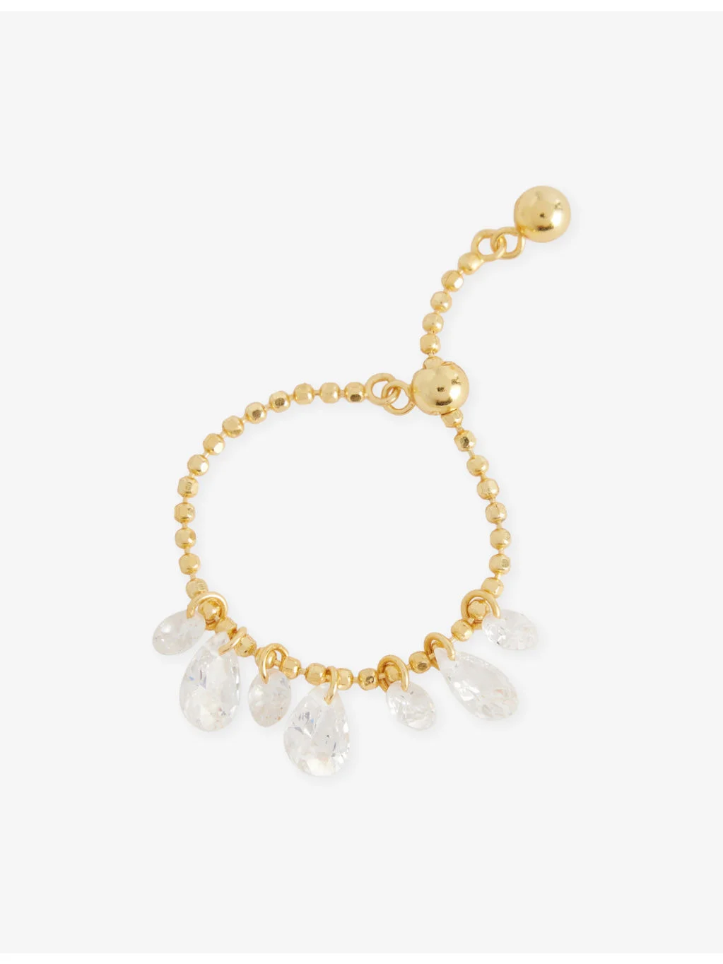 Eterna 18ct Yellow-Gold Plated Brass And Cubic-Zirconia Ring - 1