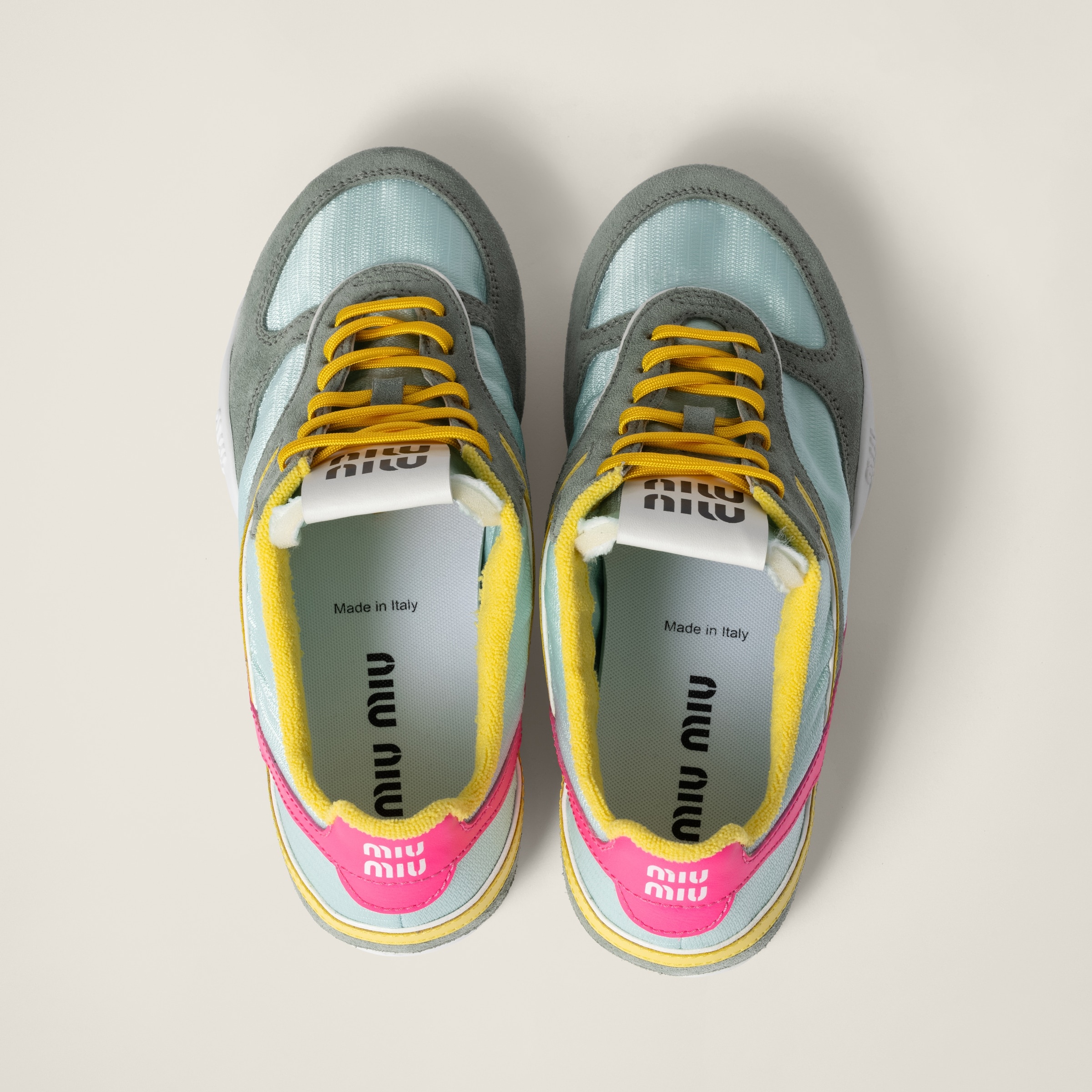Gymnasium technical fabric and suede sneakers - 3