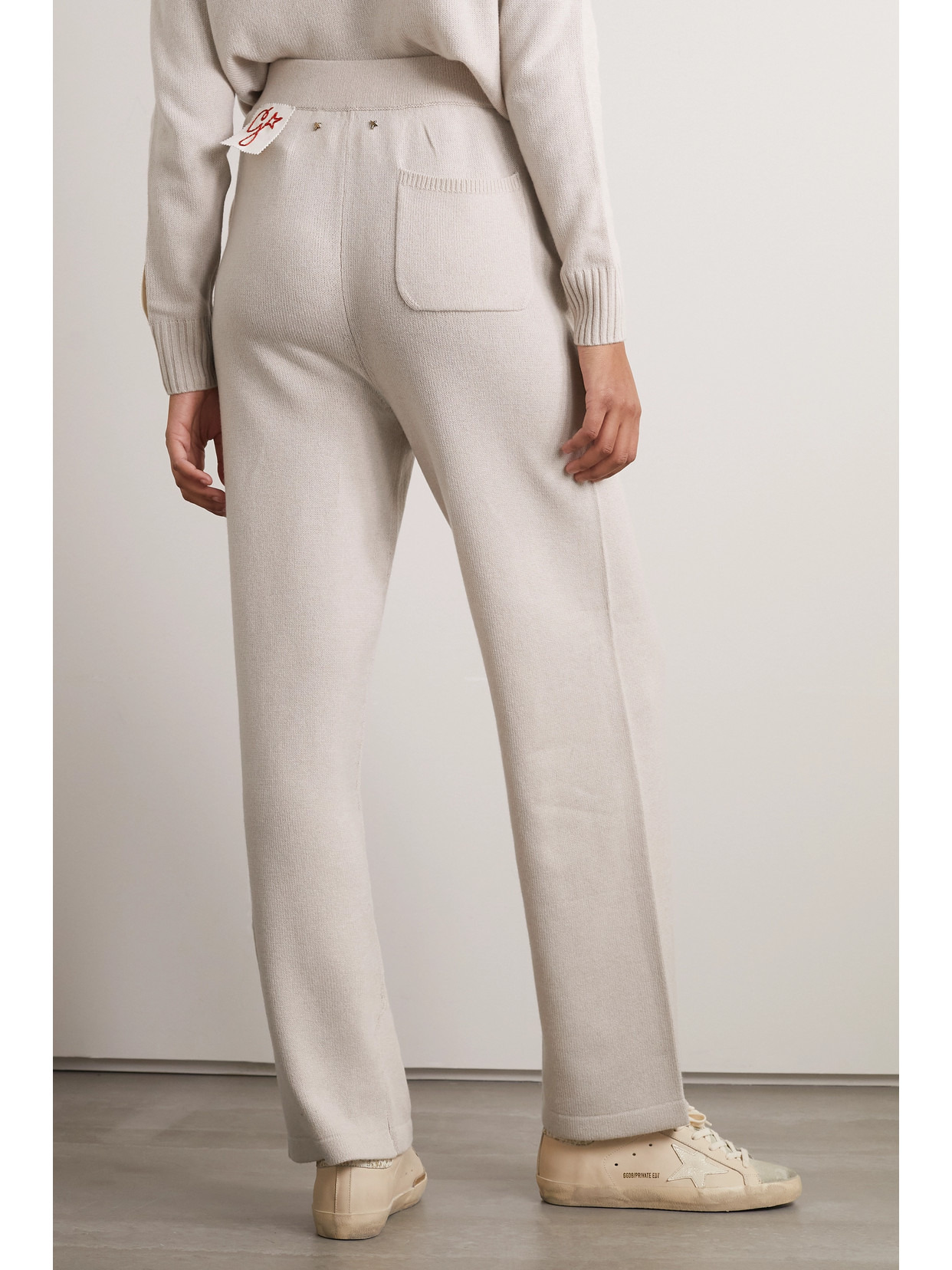 Golden Cashmere And Wool-blend Track Pants - 3