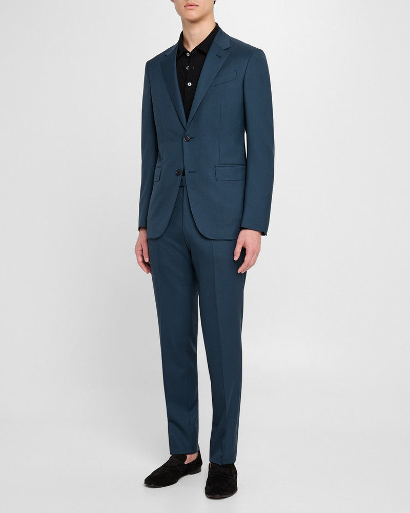 ZEGNA Men's Solid Wool Suit outlook