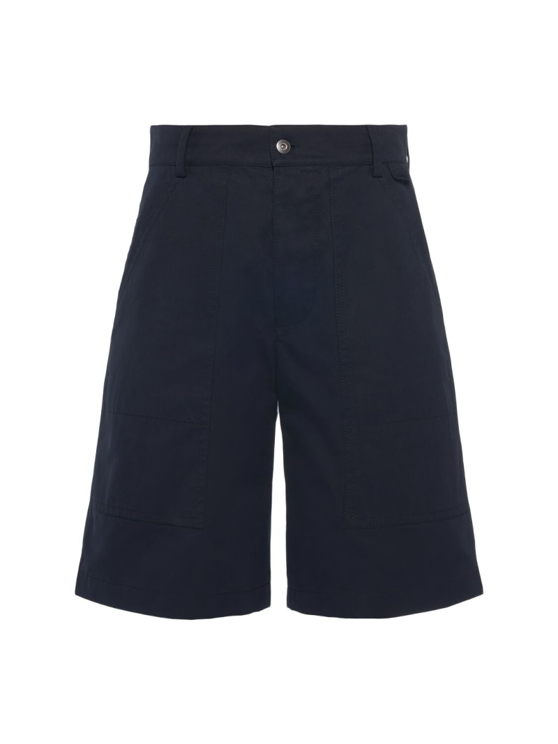 Light cotton twill cargo shorts - 1