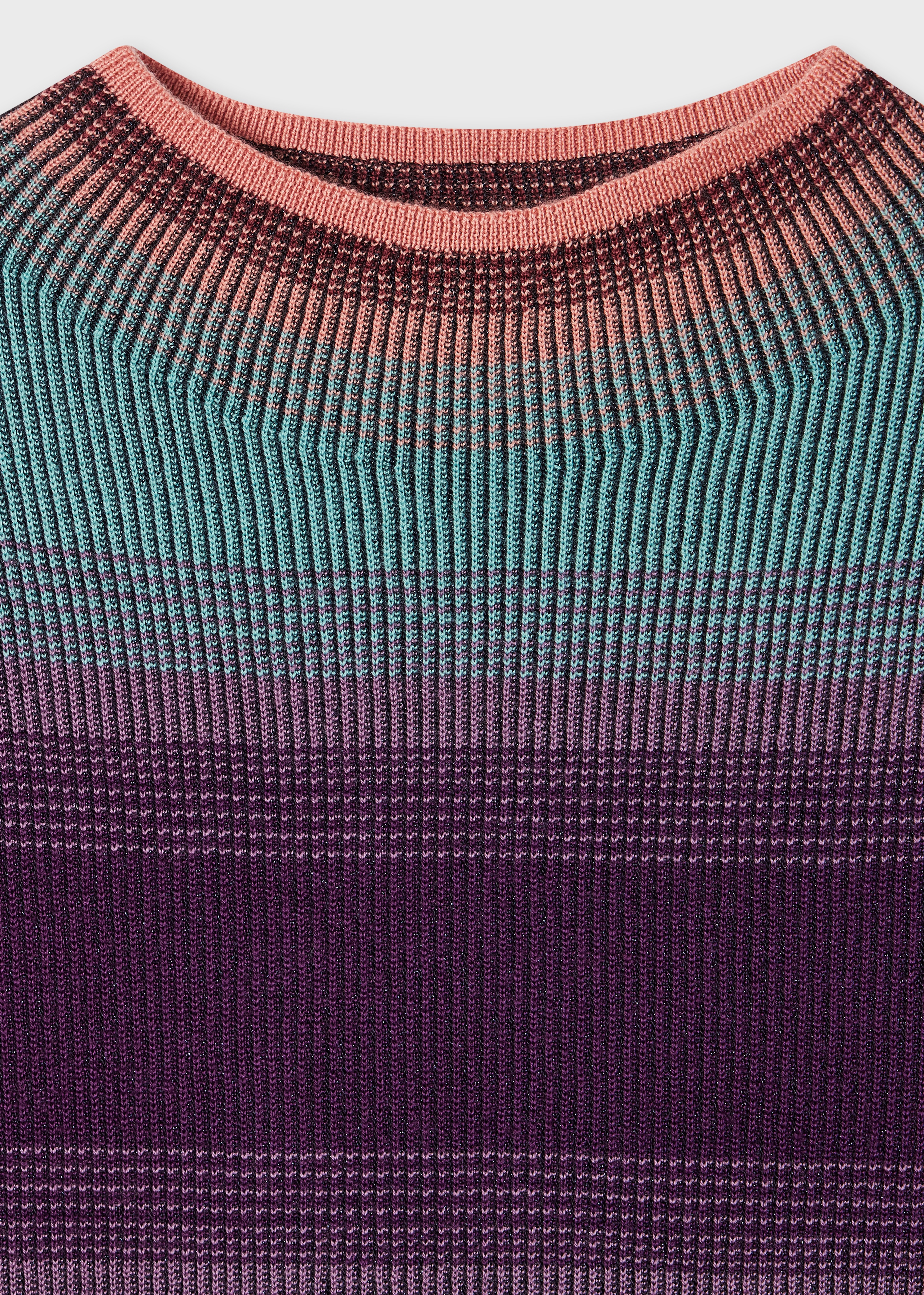 Women's Knitted Stripe Sleeveless Top - 2