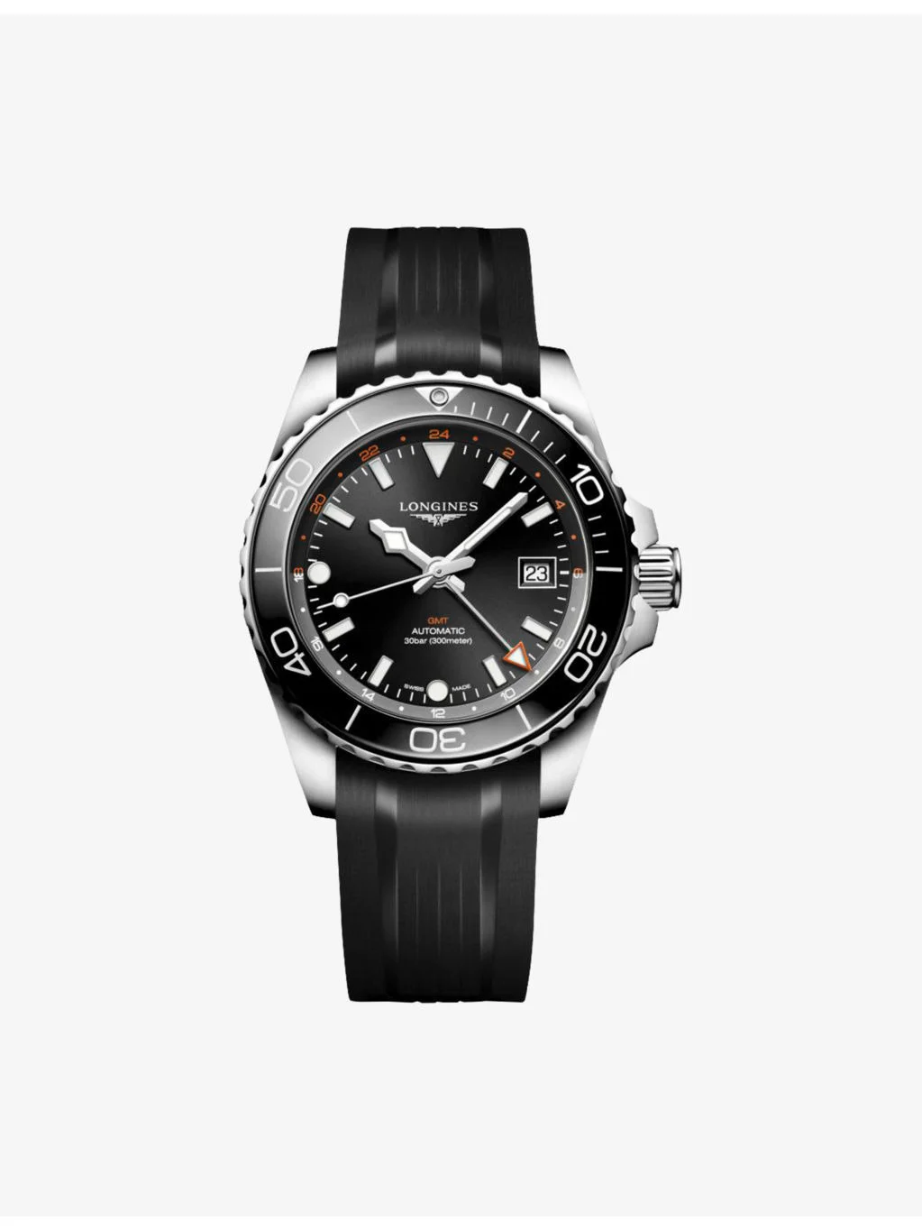 L3.790.4.56.9 HydroConquest GMT Stainless-Steel Automatic Watch - 1