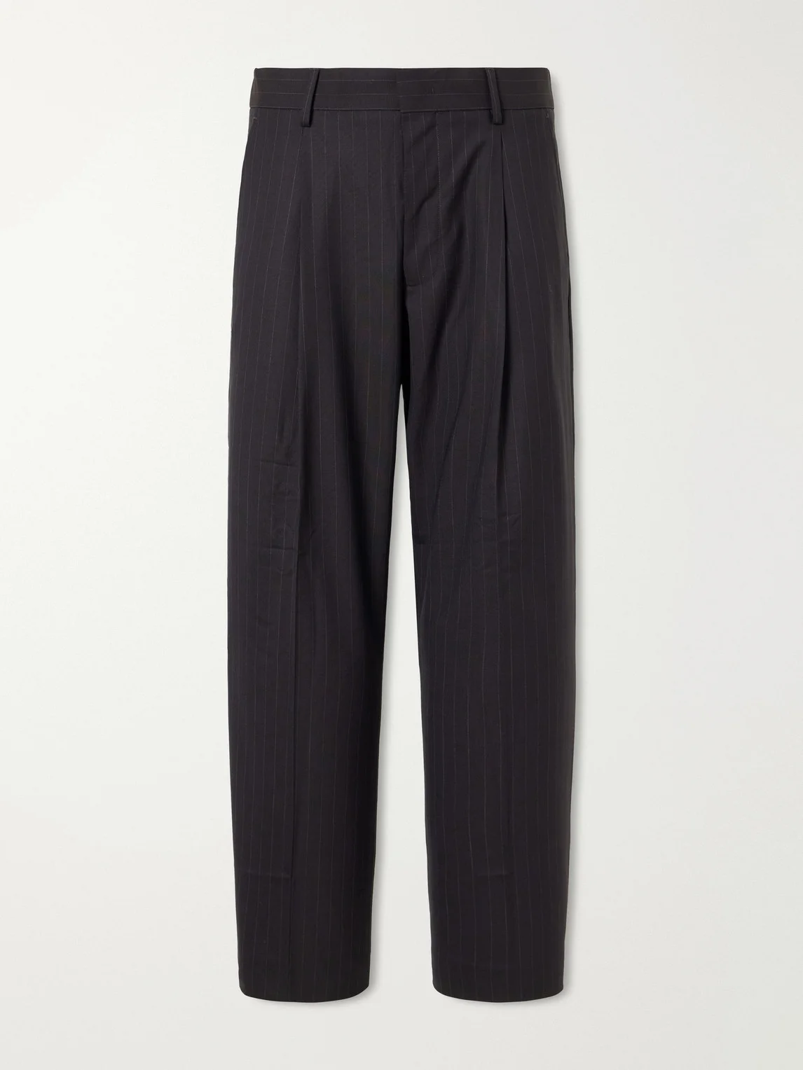 Kay 10037 Straight-Leg Pleated Woven Trousers - 1