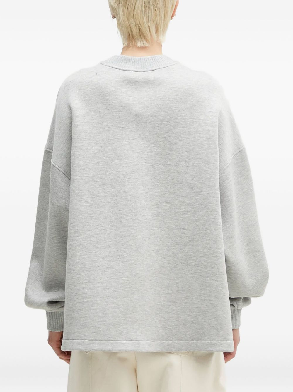 embroidered crew-neck sweatshirt - 3