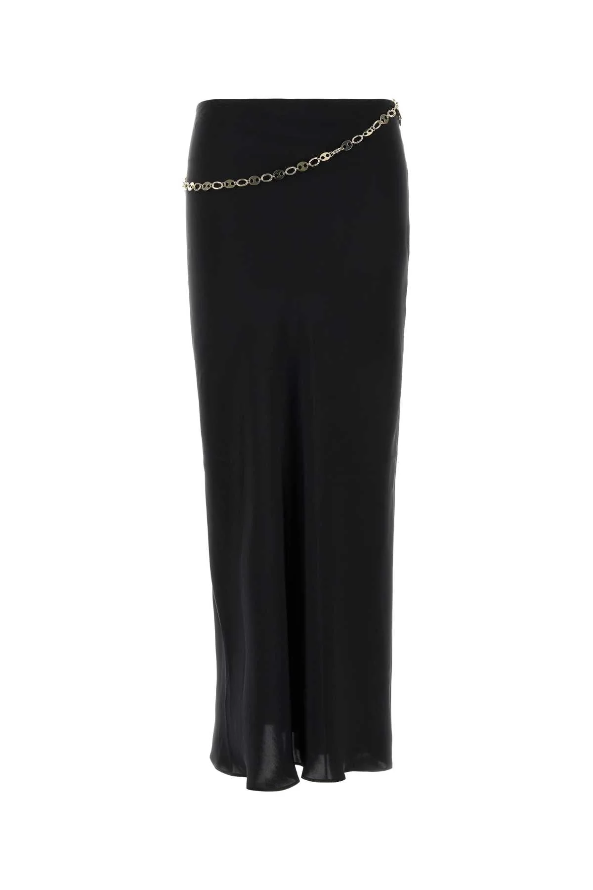 Rabanne Women Black Satin Skirt - 1