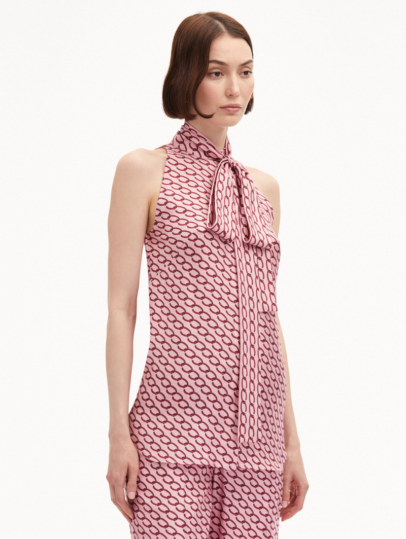 SMALL OSCAR CHAIN-LINK SLEEVELESS BLOUSE 5