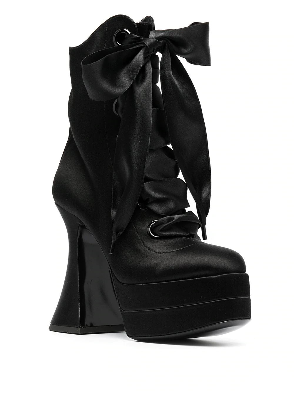 lace-up platform boots - 2