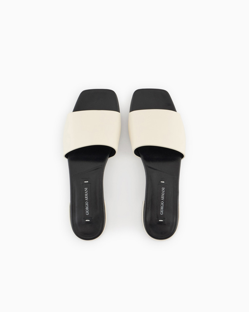 GIORGIO ARMANI X 10 CORSO COMO CALFSKIN FLAT SANDALS 3