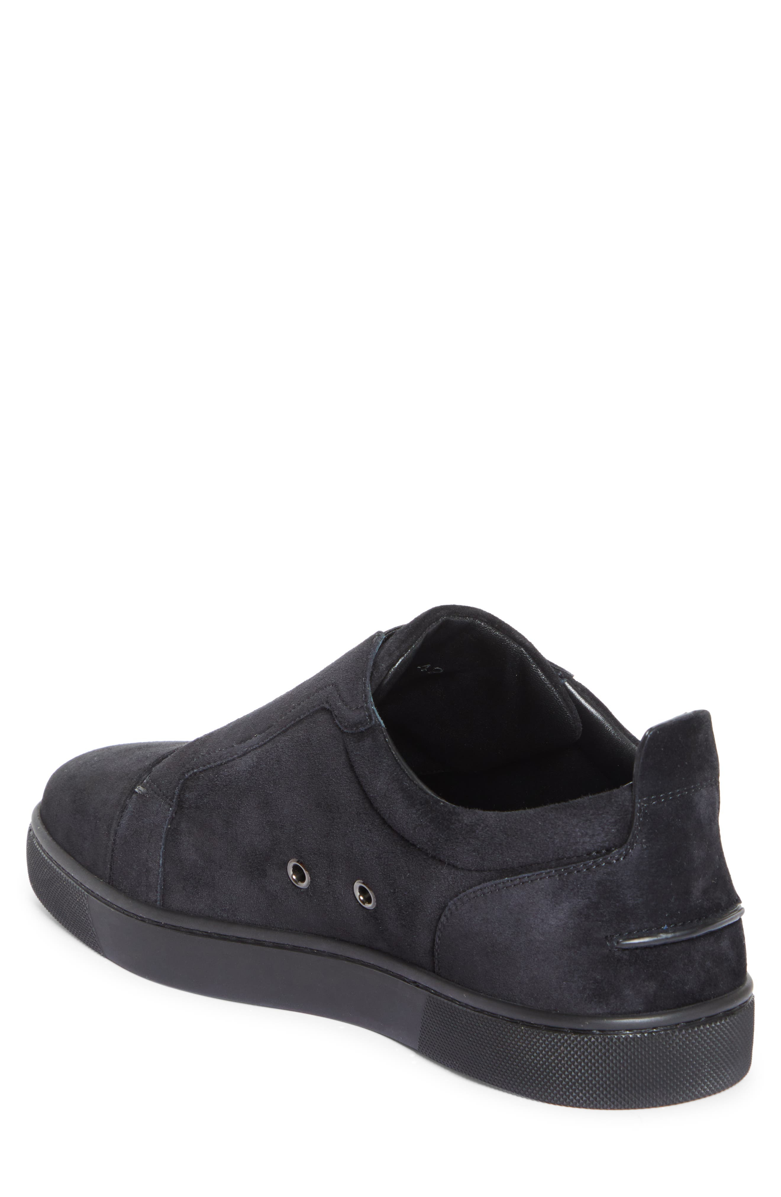 Christian Louboutin Louis Flat Low Top Sneaker in Black at Nordstrom - 2
