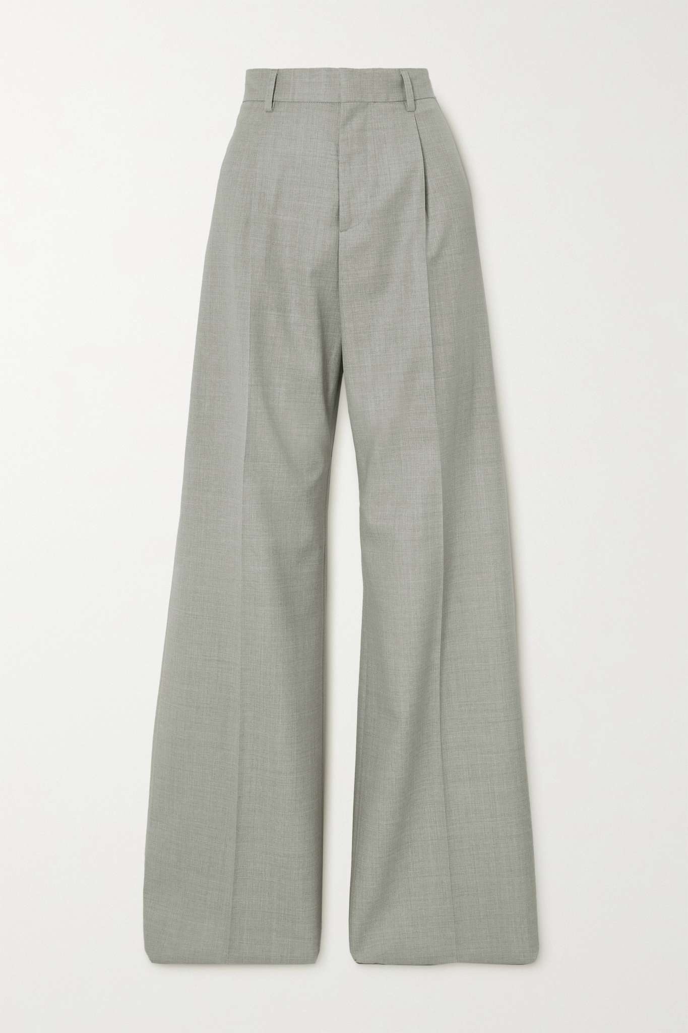 Wool wide-leg pants - 1