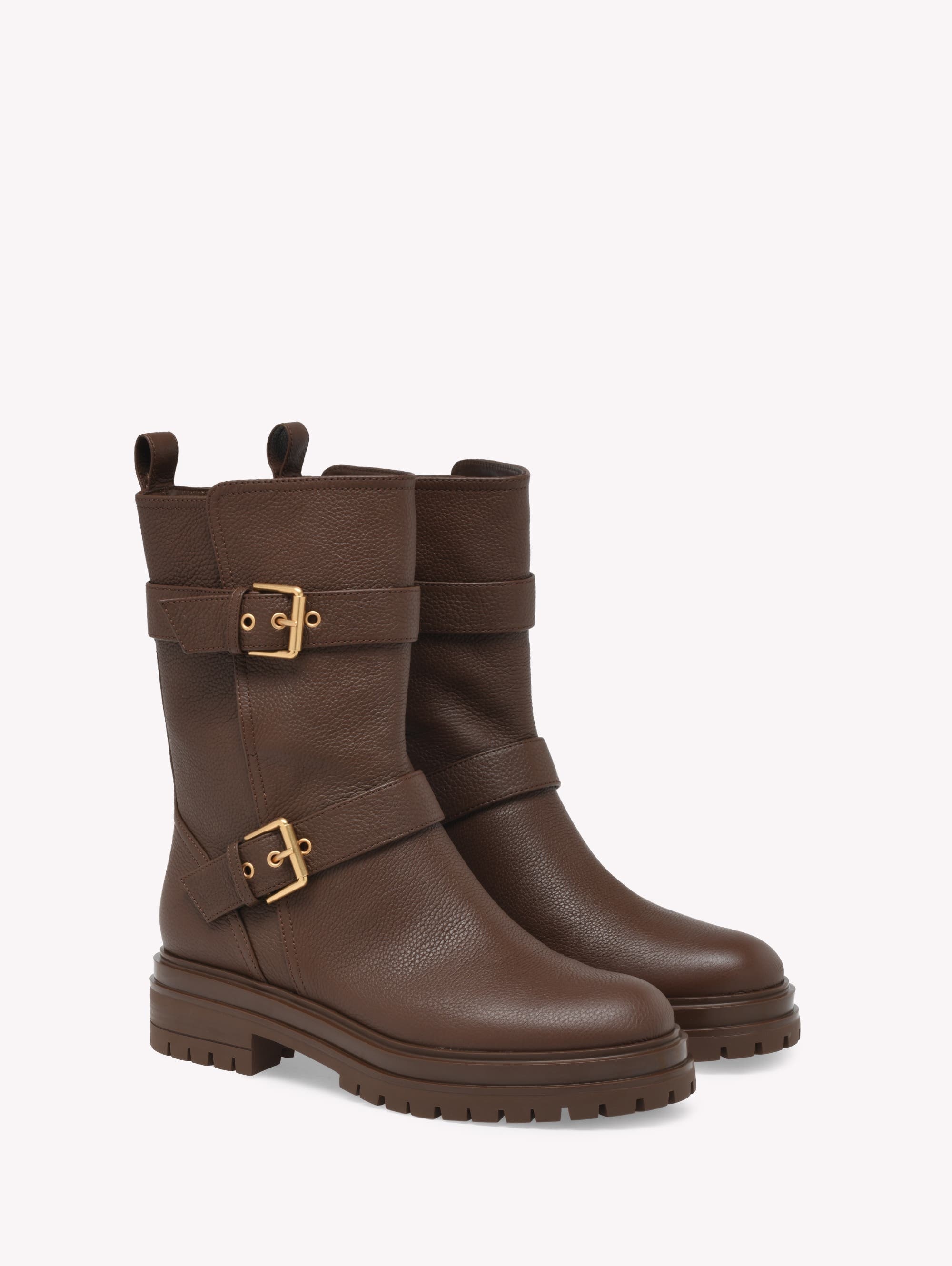 Gianvito Rossi Thiago Biker in Brown at Nordstrom - 2