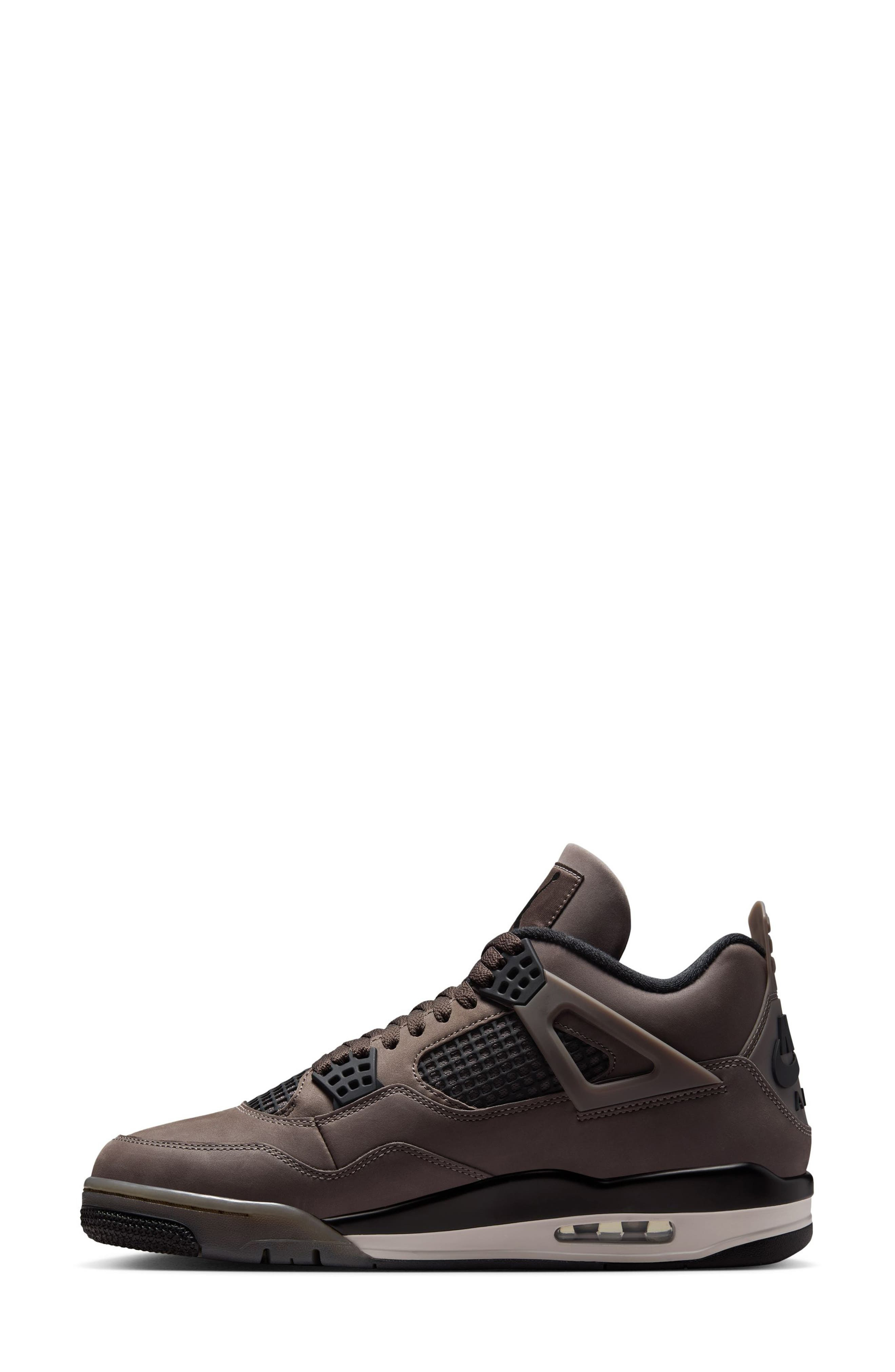 Air Jordan 4 Retro Basketball Sneaker in Cave Stone/Black/Phantom at Nordstrom - 7