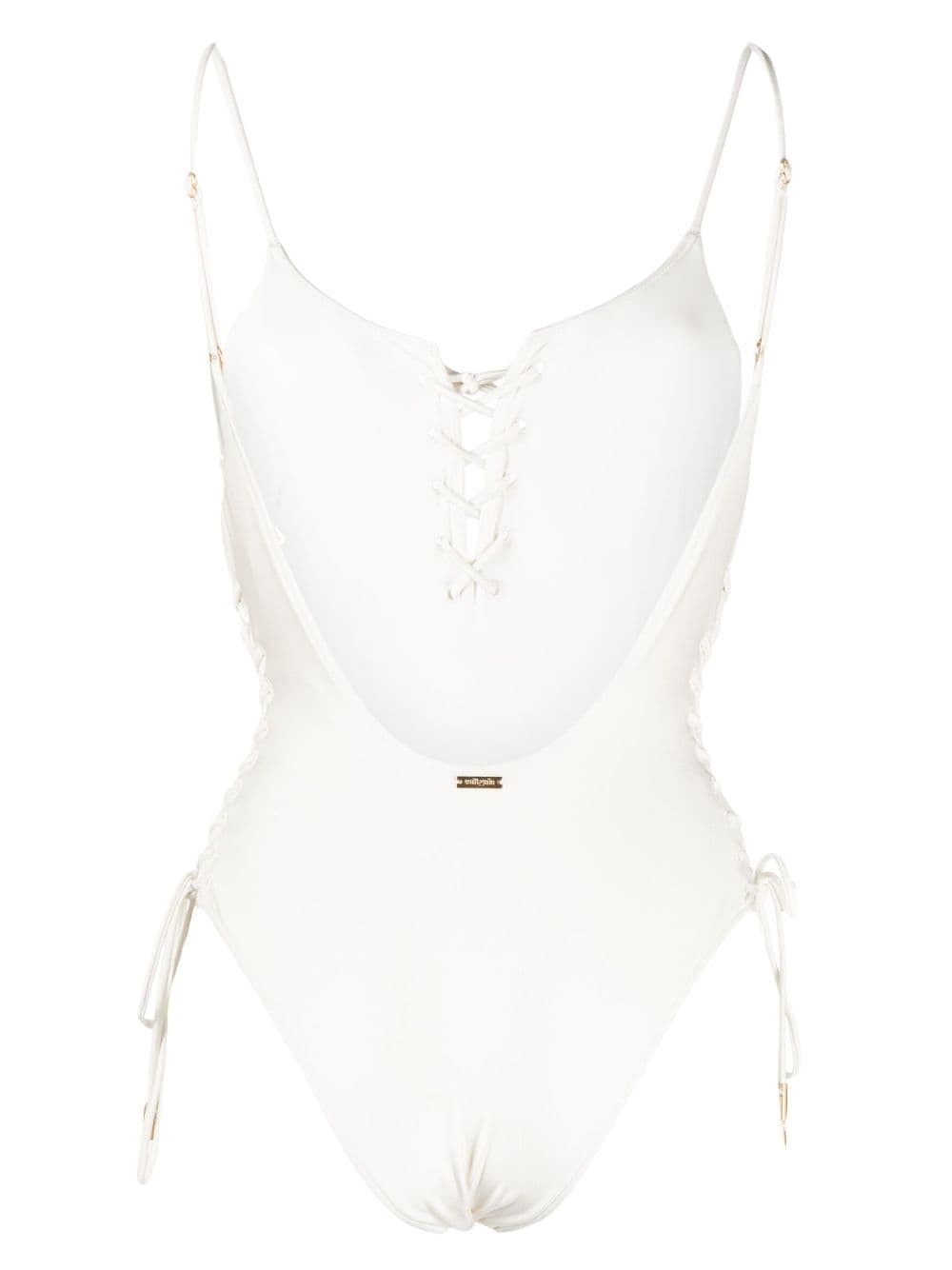 Hallie lace-up swimsuit - 2
