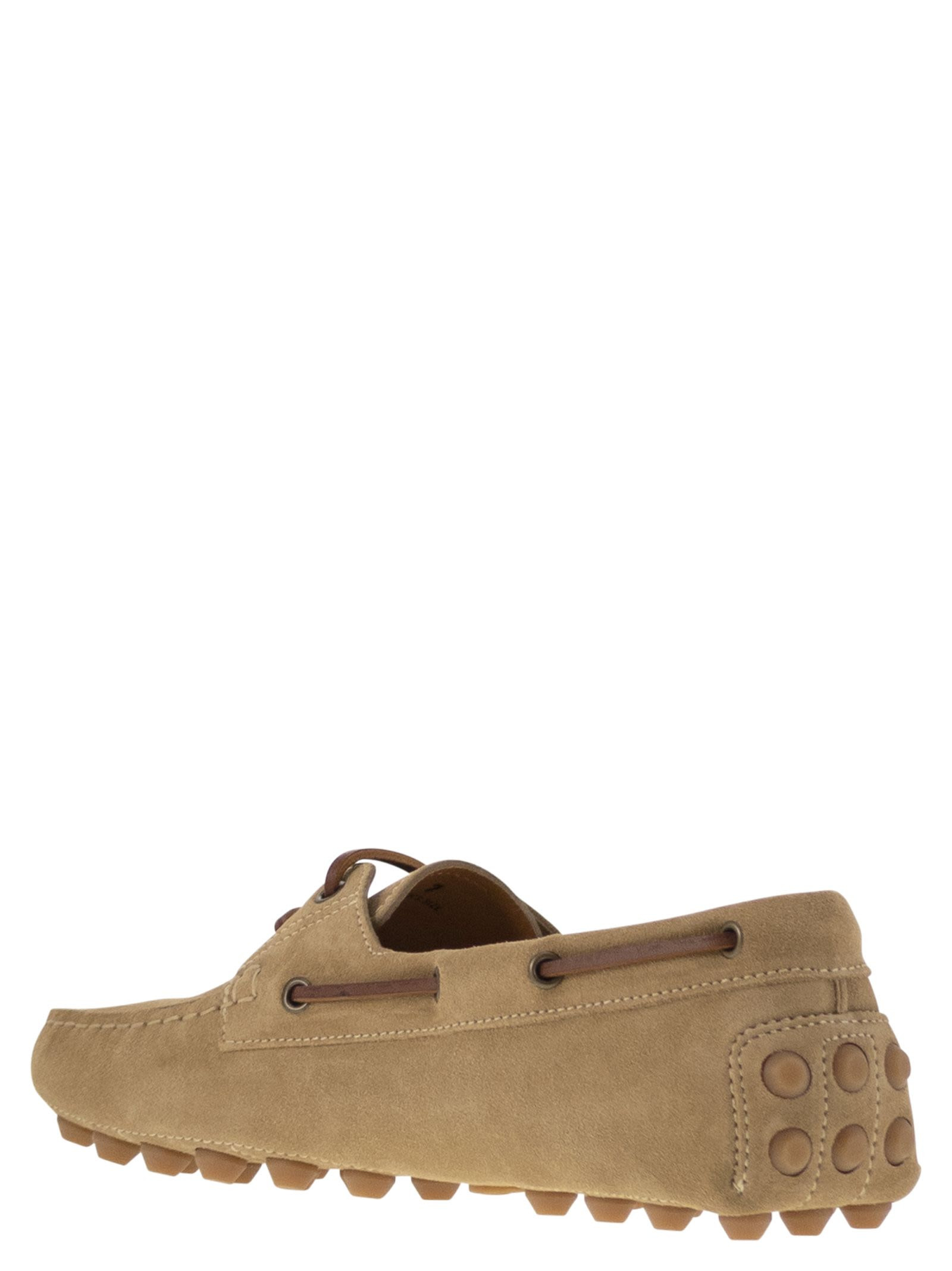 Tod's Men Rubber Bubble Suede Boat - 3