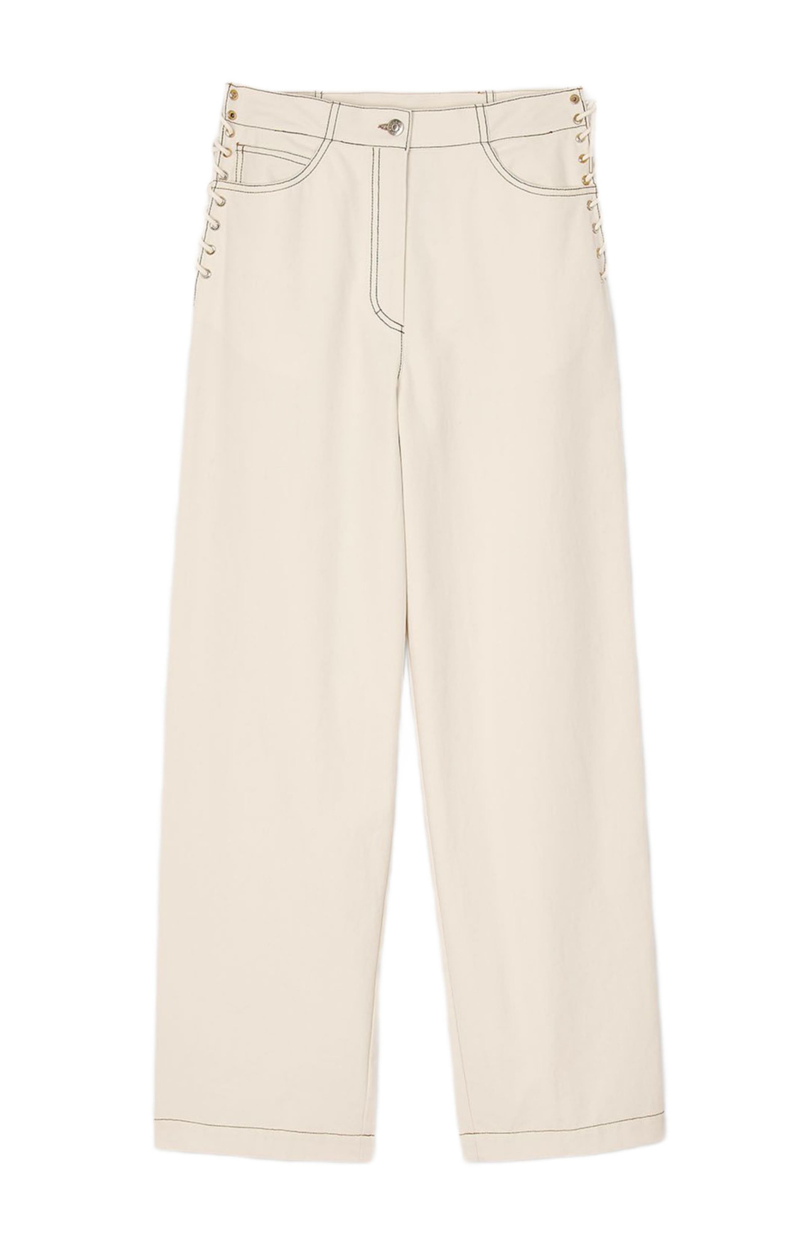 SANDRO Lace-up jeans at Nordstrom - 6