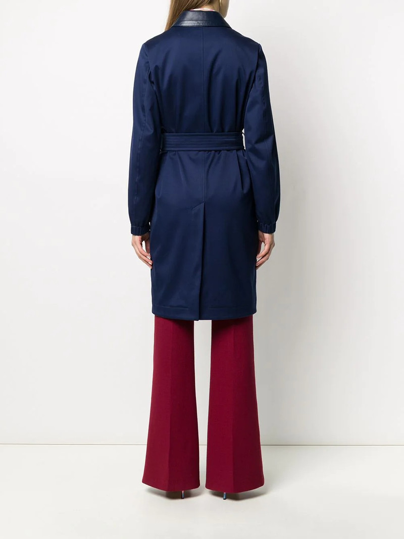 sequin-embellished panelled coat 4