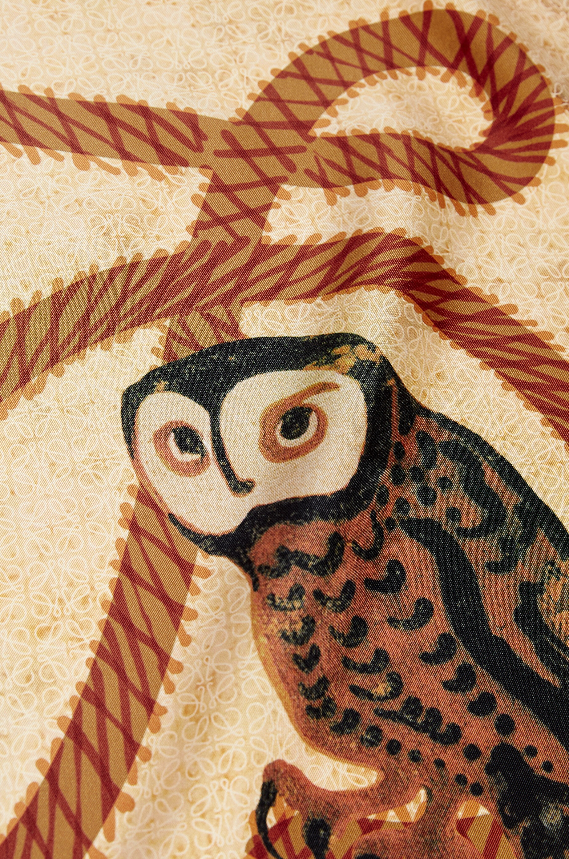 Owl scarf in silk - 3