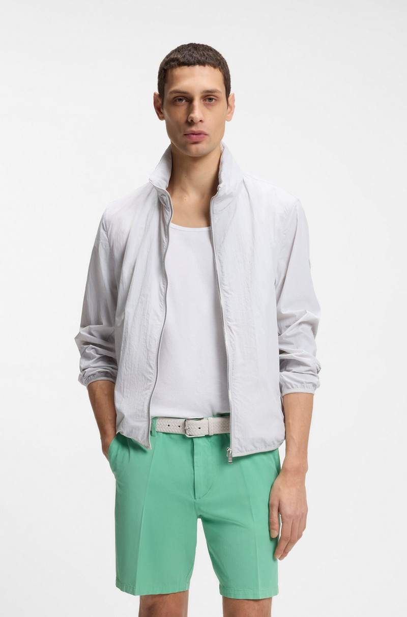 BOSS LOGO-BUCKLE BELT IN WOVEN SUEDE outlook