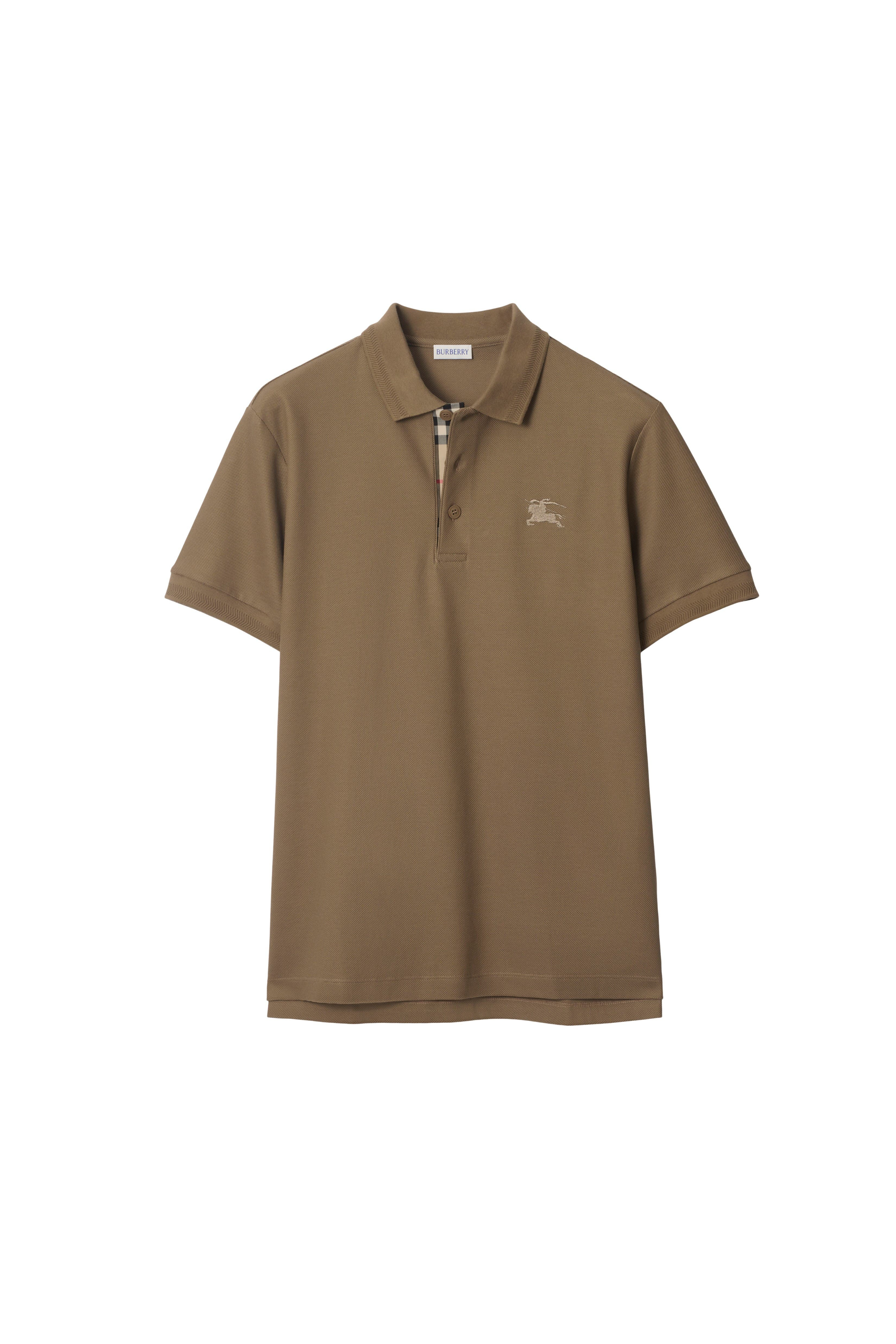 burberry Cotton Polo Shirt in Clay Brown at Nordstrom - 2