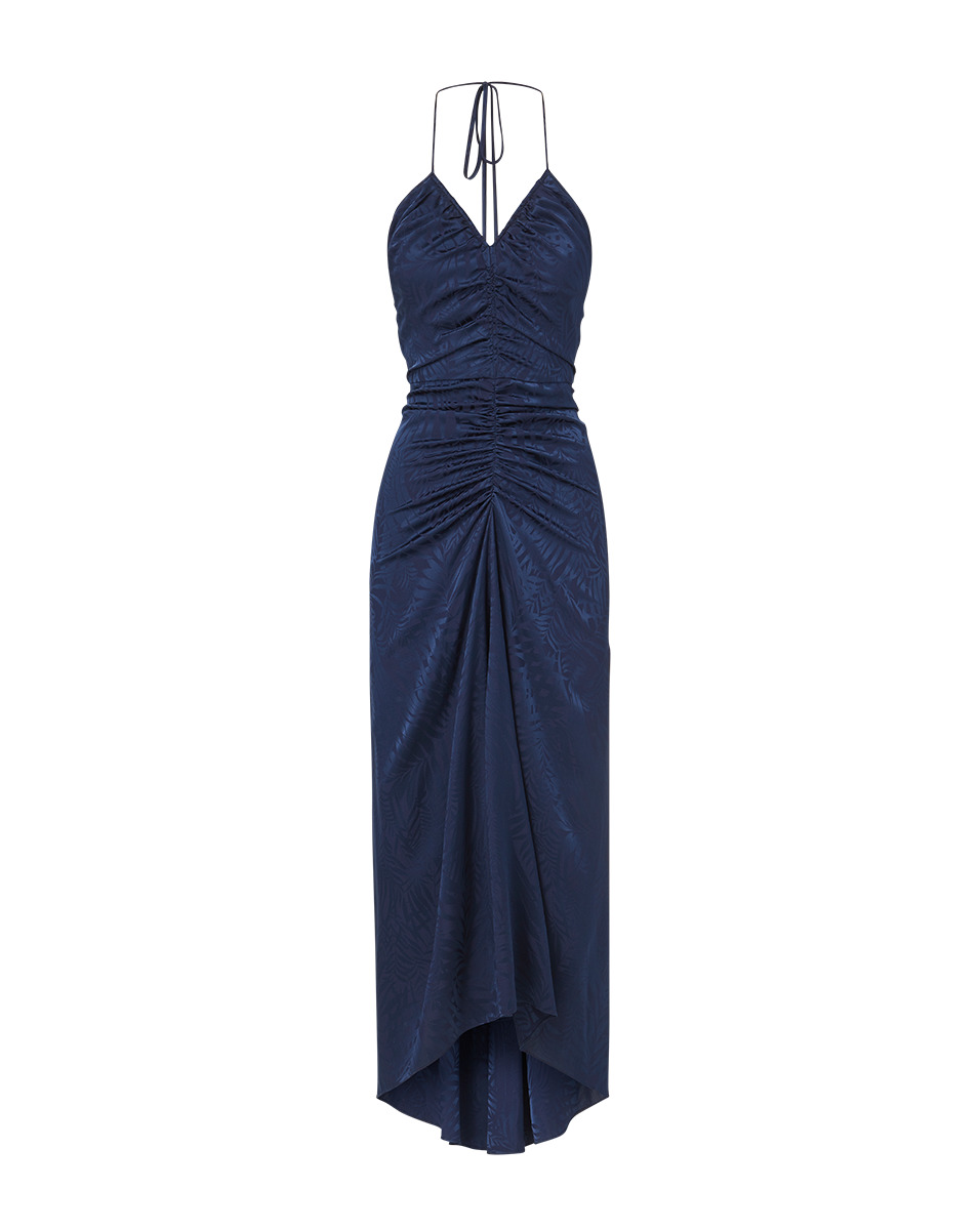 ALDANA STRETCH-SILK DRESS - 1
