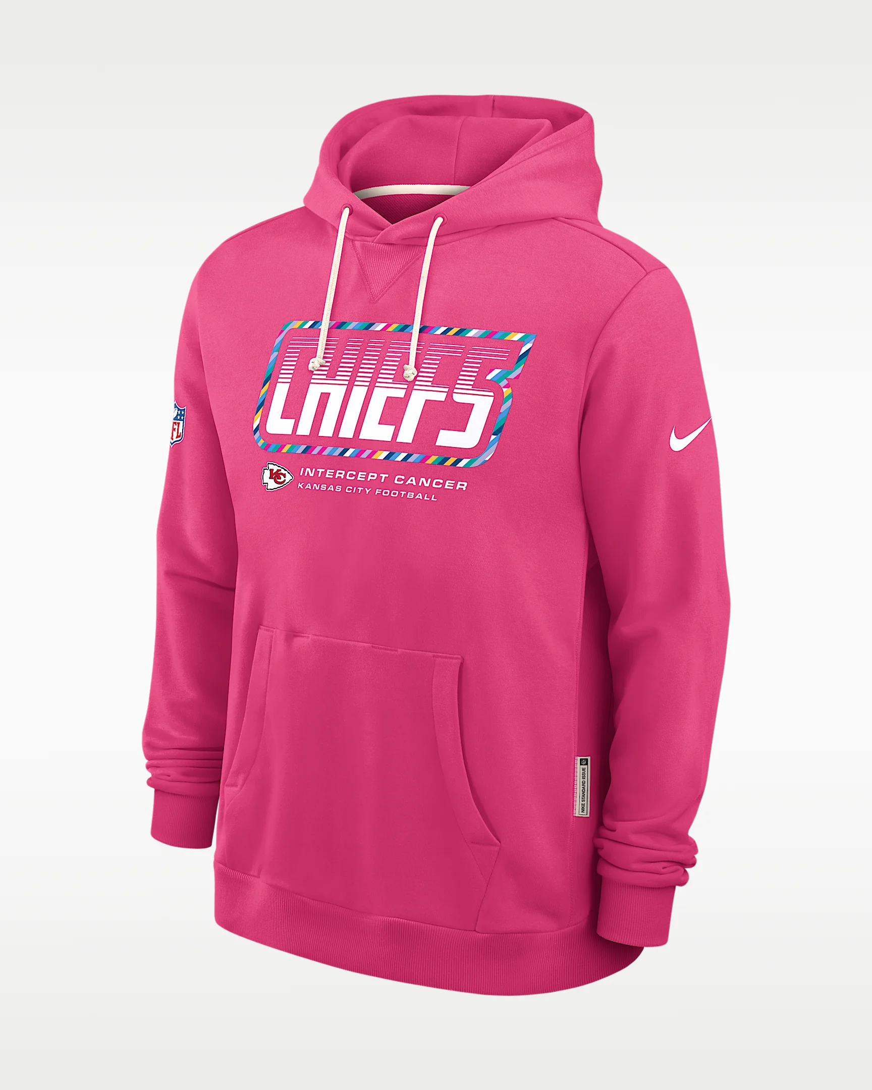 Kansas City Chiefs Crucial Catch Sideline Standard Issue Men's Nike Dri-FIT NFL Pullover Hoodie - 1