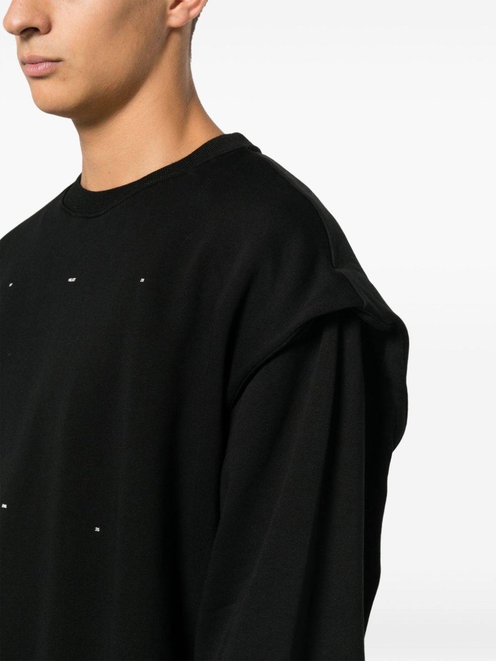 crew-neck cotton sweatshirt - 5