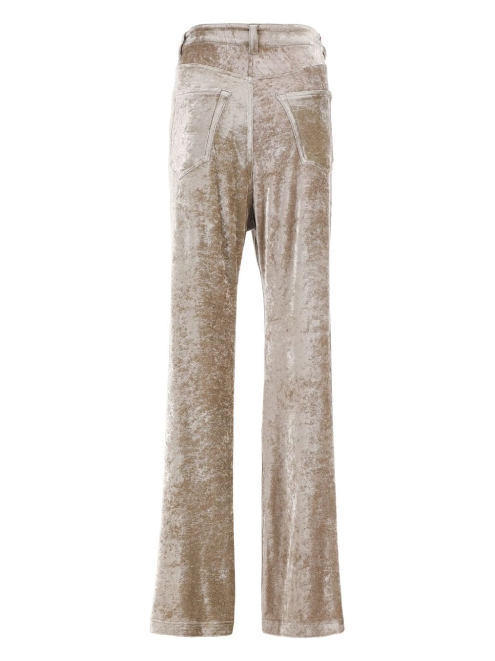 velvet wide-leg trousers - 2