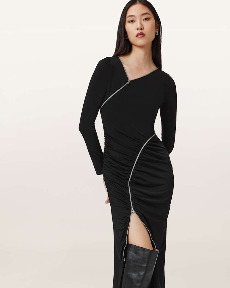ELSIE ZIPPER MAXI DRESS 5