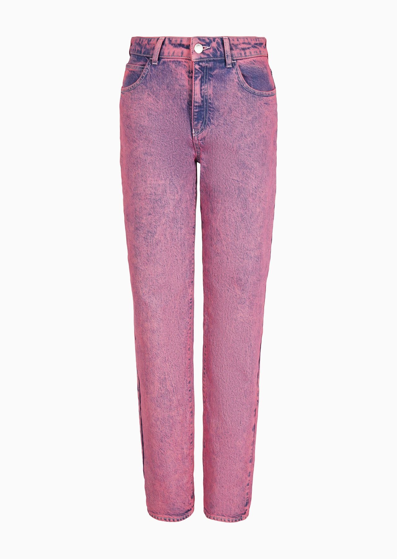 Emporio Armani Sustainability Values Capsule Collection over-dyed organic Lyocell-blend denim jeans - 1