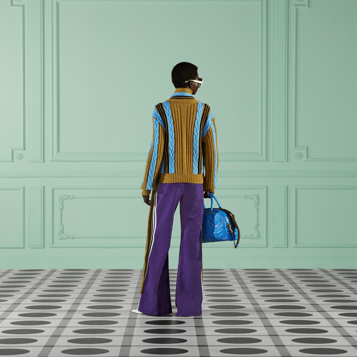 adidas x Gucci GG Trefoil wide-leg pant - 3