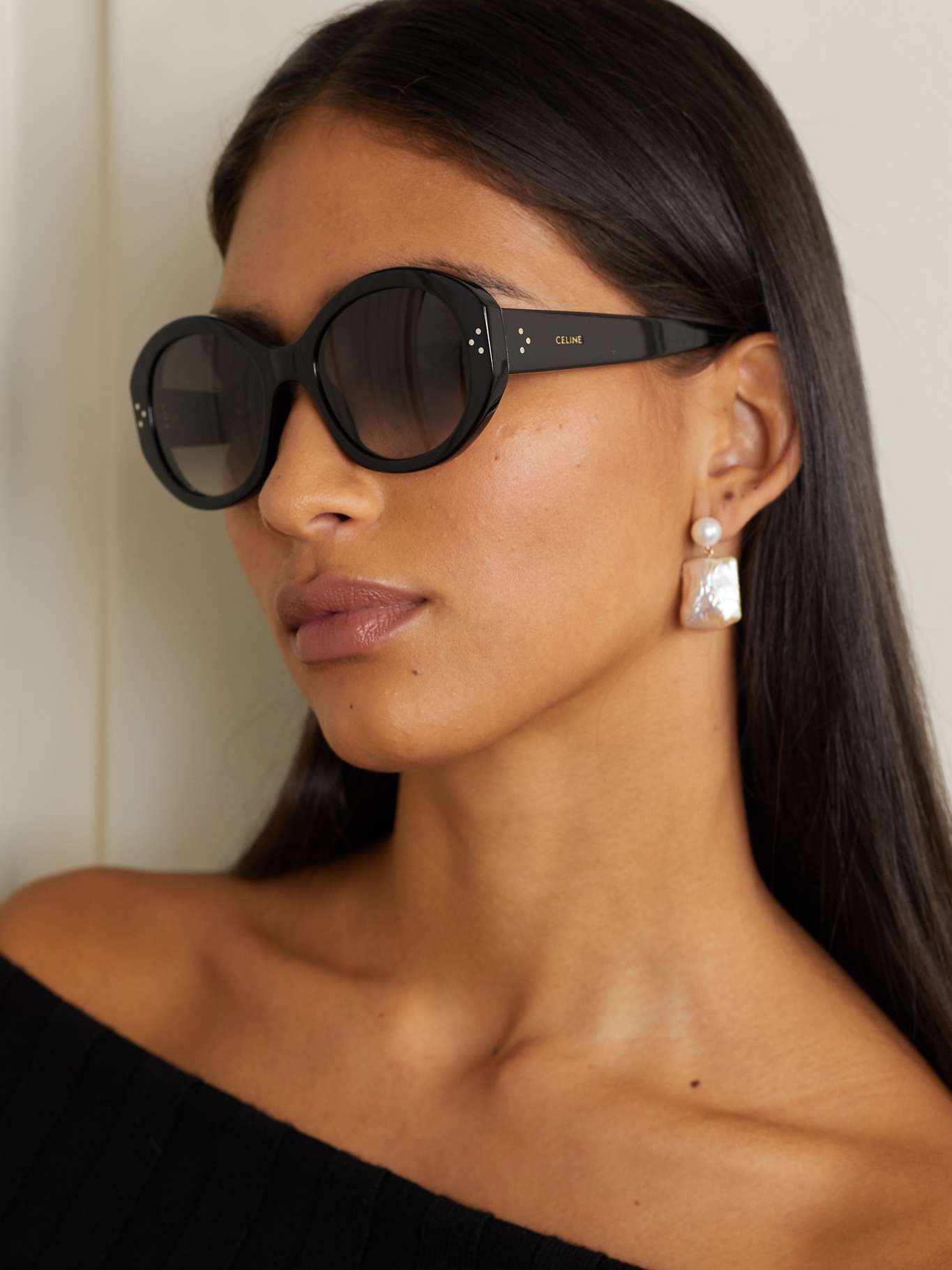 Celine round acetate sunglasses online