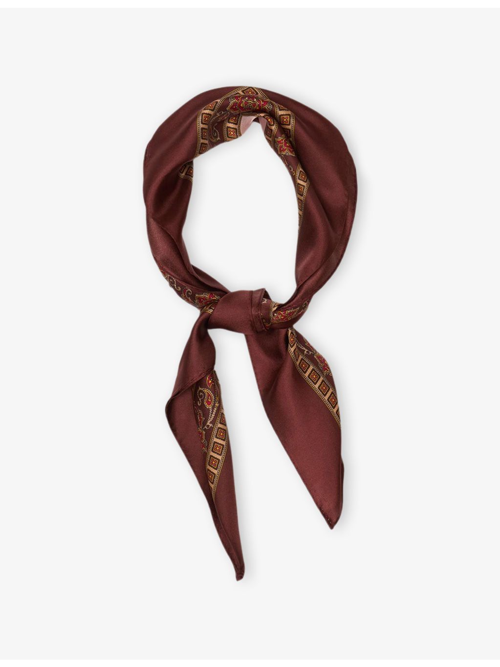 Placed Print Square Silk Scarf - 2