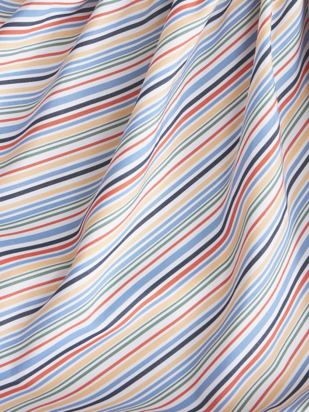 striped gathered cotton blouse - 5