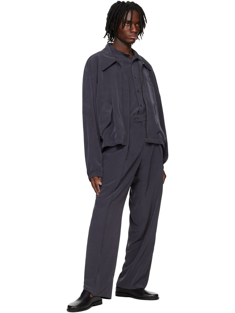 RAINMAKER KYOTO Gray Band Collar Shirt outlook