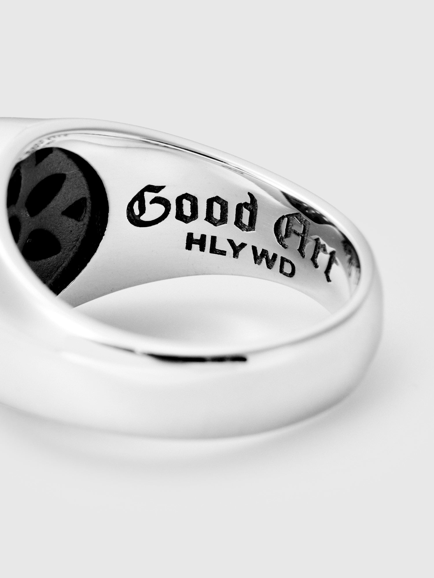 Rosette Signet Ring in Sterling Sliver - 5