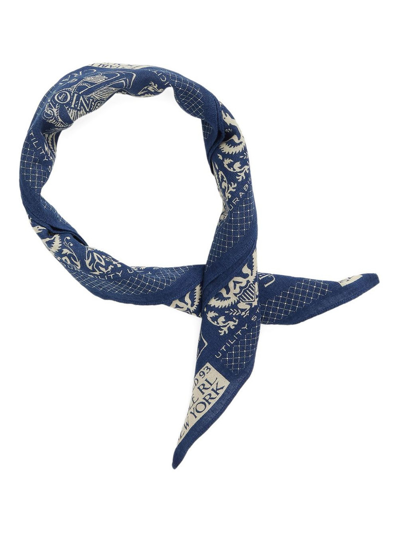 RRL by Ralph Lauren floral-print silk scarf outlook